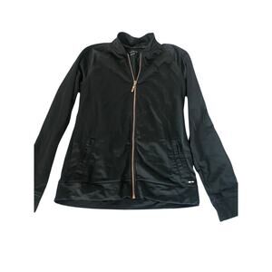 BCG Girls Black Full Zip-Up Sweatshirt Lightweight Youth Size XL 16